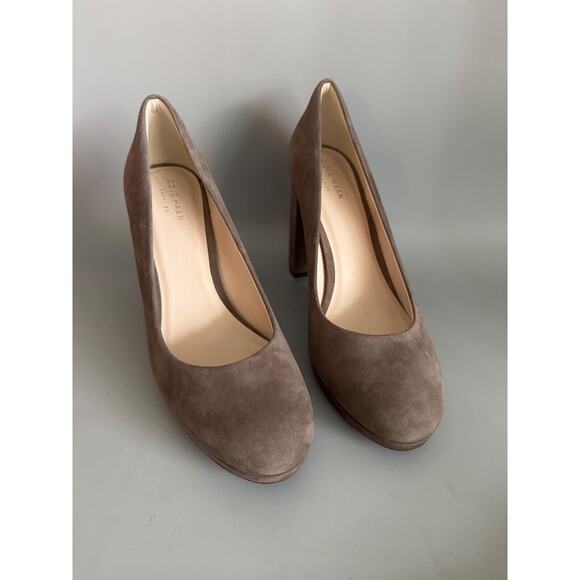 Cole Haan Women's Renner Grand Pump Morel Suede Block Heel Size 9.5 New - Picture 4 of 10